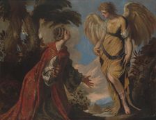 Hagar and the Angel, ca. 1657. Creator: Francesco Maffei