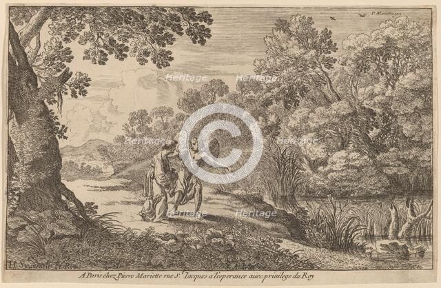 Hagar and the Angel. Creator: Herman van Swanevelt.