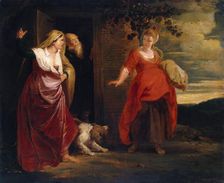 Hagar Leaves the House of Abraham c1615. Artist: Peter Paul Rubens