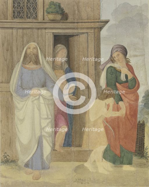 Hagar's Expulsion, c1835. Creator: Philipp Veit.