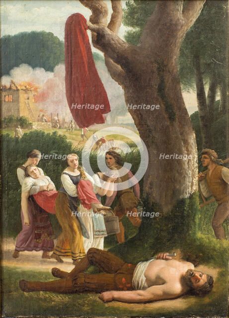 Hagbard and Signe, before 1820. Creator: Eckersberg, Christoffer-Wilhelm (1783-1853).