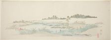 Hagi Temple (Hagidera), from the series "Thirteen Views of the Environs of Edo", c. 1837/44. Creator: Ando Hiroshige