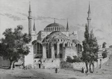 Hagia Sophia, Constantinople, (now Istanbul), Ottoman Empire era, Turkey, 1883. Creator: Bernardo Rico