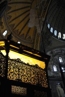 Hagia Sophia, detail of interior, Istanbul, Turkey, 2013. Creator: LTL