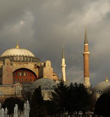 Hagia Sophia, Istanbul, Turkey, exterior view, 2013. Creator: LTL