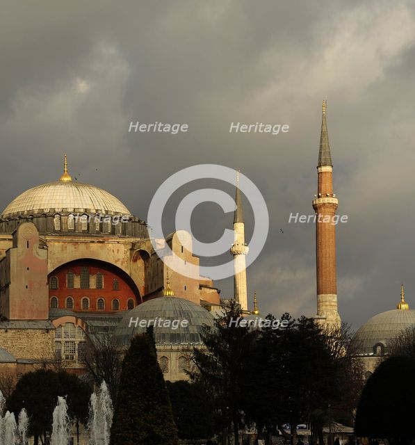 Hagia Sophia, Istanbul, Turkey, exterior view, 2013.  Creator: LTL.
