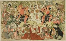 Hagitsubo - A Parody of Shibaraku, 1785 (?). Creator: Torii Kiyonaga