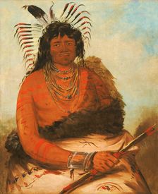 Háh-nee, The Beaver, a Warrior, 1834. Creator: George Catlin