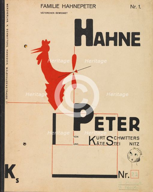 Hahne Peter, 1924. Creator: Schwitters, Kurt (1887-1948).