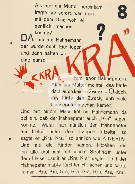 Hahne Peter, 1924. Creator: Schwitters, Kurt (1887-1948).