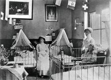 Hahnemann Hospital and Homeopathic Dispensaries, Liverpool: a children's ward, decorated..., 1911. Creator: Unknown