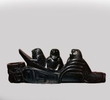 Haida Native American tobacco-pipe, 19th century