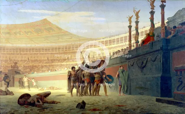'Hail Caesar! We who are about to die salute you', 19th century. Artist: Jean-Leon Gerome