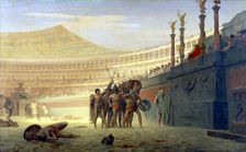 Hail Caesar! We who are about to die salute you 19th century. Artist: Jean-Leon Gerome
