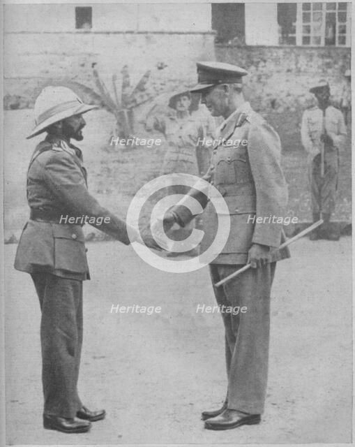 'Haile Selassie and General Cunningham', 1941. Artist: Unknown.