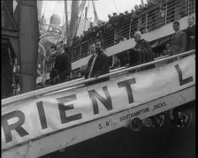 Haile Selassie I, Emperor of Ethiopia Arriving in the United Kingdom, 1936. Creator: British Pathe Ltd