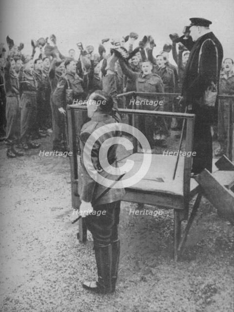 'Hailed by the New Men of his Old Regiment', 1941.  Artist: Unknown.