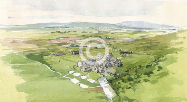 Hailes Abbey, c13th century, (1990-2010). Artist: Terry Ball.
