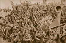 Hailing home with smiles and cheers, c1914-1919
