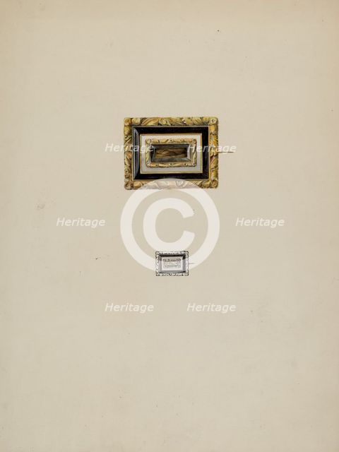 Hair Brooch, c. 1937. Creator: O.A. Kirby.