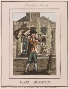 Hair Brooms Cries of London, 1804. Artist: Anon