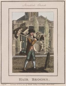 Hair Brooms Cries of London, 1804. Artist: Anon