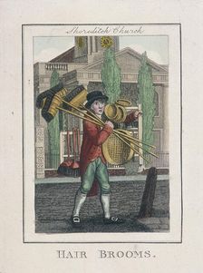 Hair Brooms Cries of London, 1804. Artist: Anon