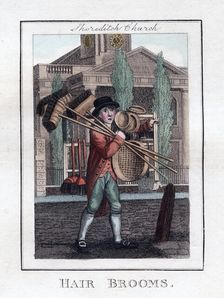 Hair Brooms Shoreditch Church, London, 1805