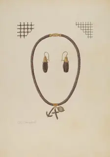 Hair Jewelry, c. 1940. Creator: Douglas Campbell