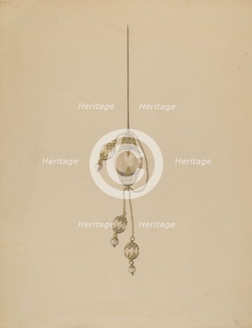 Hair Ornament, c. 1937. Creator: Melita Hofmann.