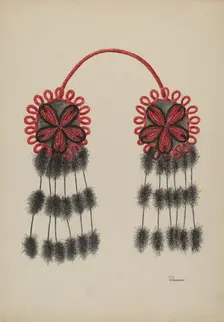 Hair Ornament, c. 1940. Creator: Charles Rose