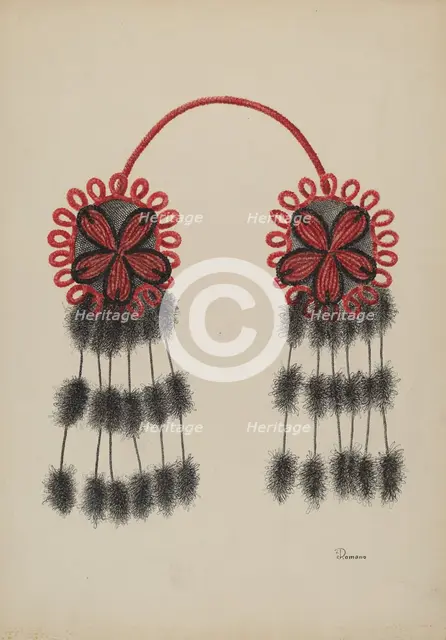 Hair Ornament, c. 1940. Creator: Charles Rose.