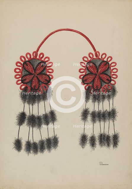 Hair Ornament, c. 1940. Creator: Charles Rose.