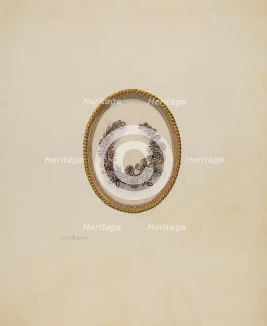 Hair Ornament, c. 1940. Creator: Douglas Campbell.