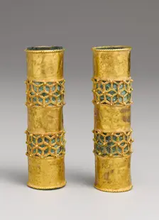Hair Ornament, One of a Pair, Iran, 12th-13th century. Creator: Unknown