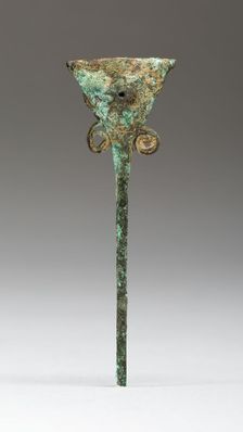Hair Ornament or Pin with Triangular Head and Rattle, A.D. 1000/1532. Creator: Unknown