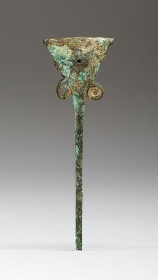 Hair Ornament or Pin with Triangular Head and Rattle, A.D. 1000/1532. Creator: Unknown