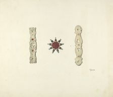 Hair Ornaments, c. 1939. Creator: Jerry Guinta