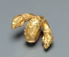 Hair Ringlet with Ram Head, c. 4th Century BC. Creator: Unknown