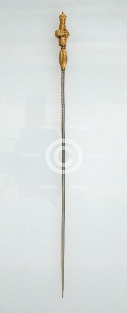 Hairpin with Decorated Gold Bead Finial, Frankish, 7th century. Creator: Unknown.