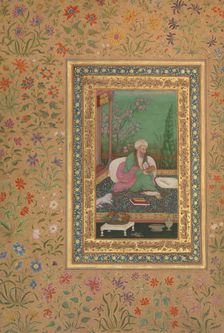 Haji Husain Bukhari, Folio from the Shah Jahan Album, recto: early 19th century. Creator: Unknown