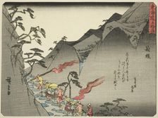 Hakone, from the series "Fifty-three Stations of the Tokaido (Tokaido gojusan tsugi)..., c. 1837/42. Creator: Ando Hiroshige