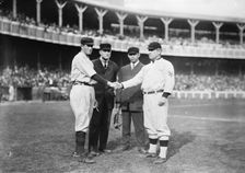 Hal Chase, New York, AL and John McGraw, New York, NL (baseball), 1910. Creators: Bain News Service, Hal Chase