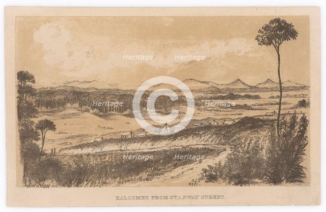 Halcombe from Stanway Street,  c.1878. Creator: Edith Stanway Halcombe.
