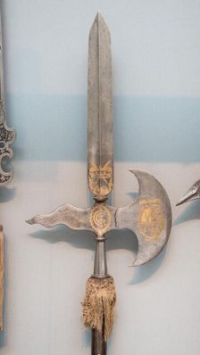 Halberd of the Swiss Guard of Johann Georg II of Saxony (reigned 1656-80), German, dated 1680. Creator: Unknown