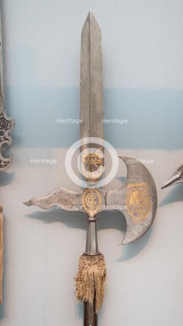 Halberd of the Swiss Guard of Johann Georg II of Saxony (reigned 1656-80), German, dated 1680. Creator: Unknown.