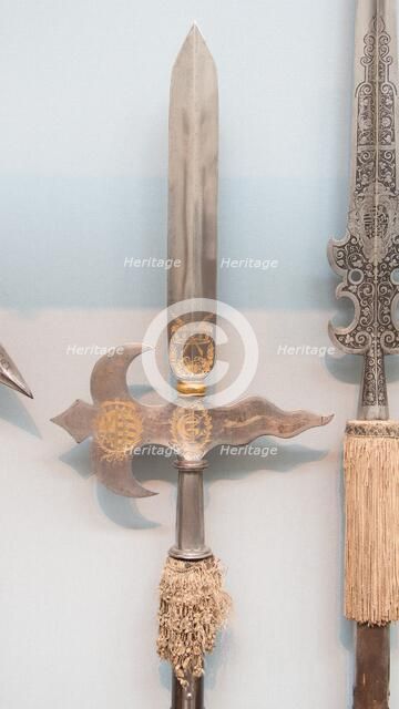 Halberd of the Swiss Guard of Johann Georg II of Saxony (reigned 1656-80), German, dated 1680. Creator: Unknown.