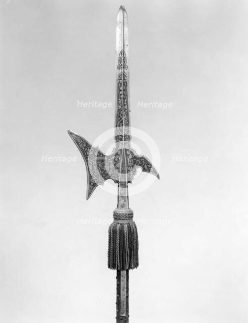 Halberd of Archduke Ernst of Austria (1553-1605), German, dated 1593. Creator: Unknown.