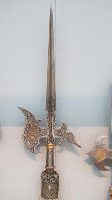 Halberd of Christian I (reigned 1586-91) or Christian II of Saxony, German, c1590-1610. Creator: Unknown