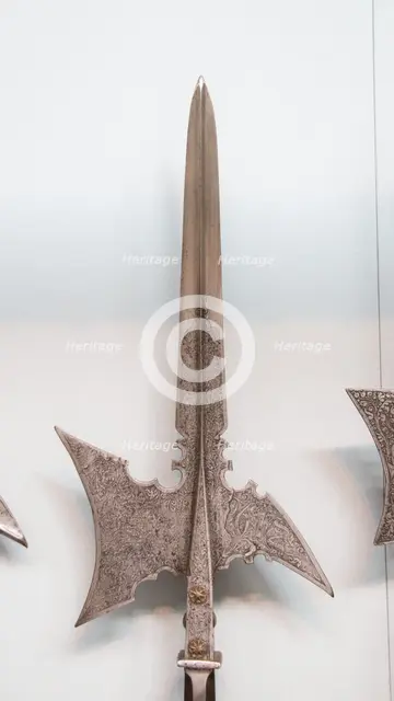 Halberd of Emperor Matthias (reigned 1612-19), German, dated 1612. Creator: Unknown.